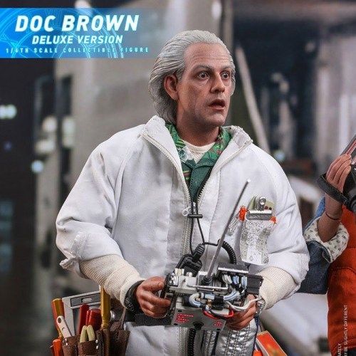 Doc Brown (Deluxe Version) Back To The Future Movie Masterpiece 1/6 Action Figure by Hot Toys